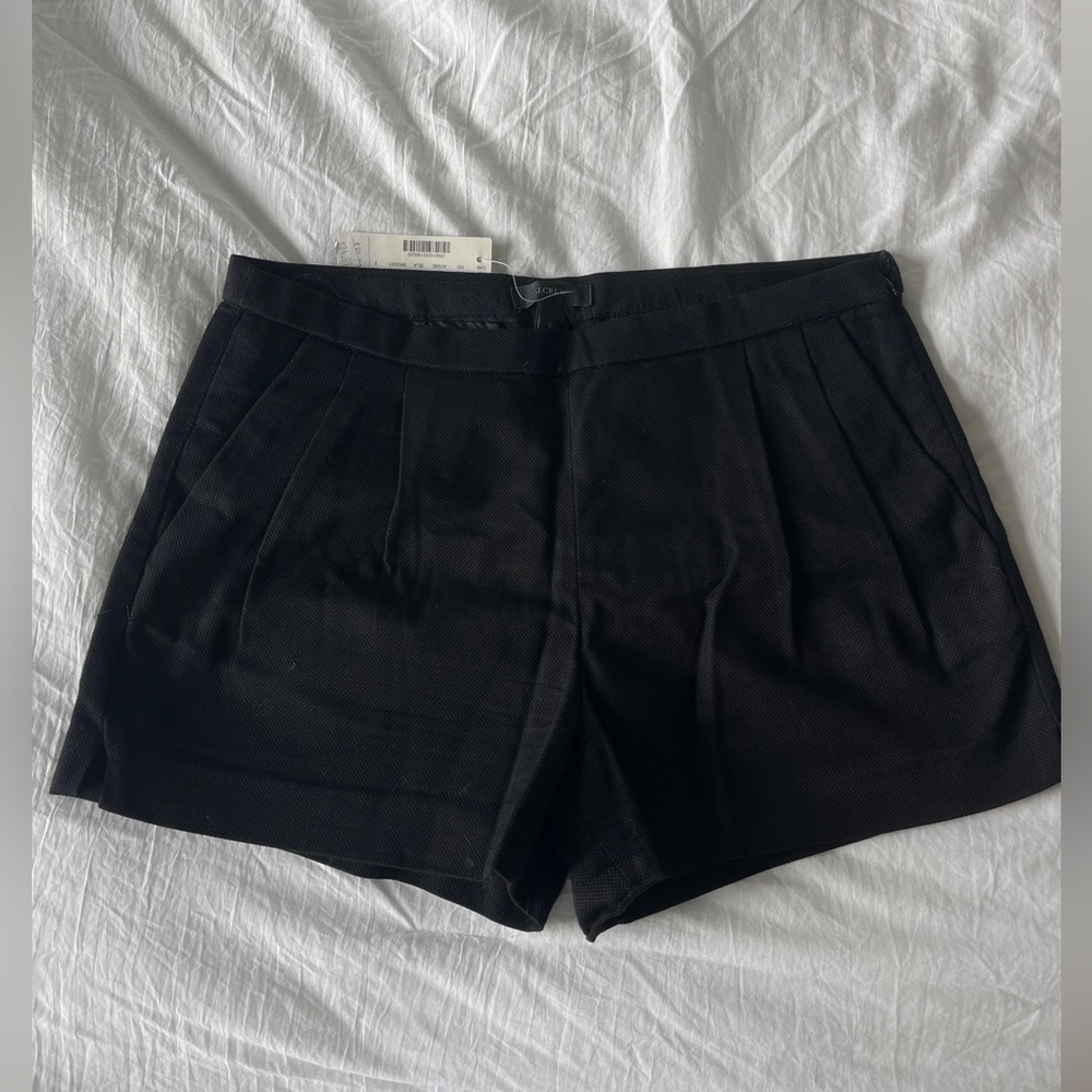 J.Crew Black Pleated Shorts, 2 NWT